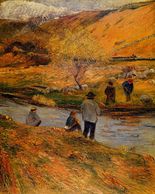 Поль Гоген Бретонский рыбак-1888